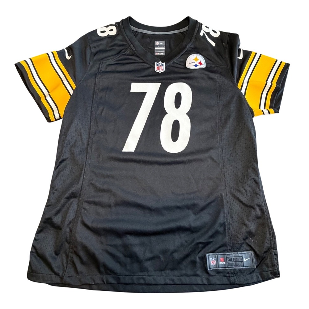 Nike Pittsburgh Steelers Alejandro Villanueva 78‎ NFL Jersey Womens XL Black